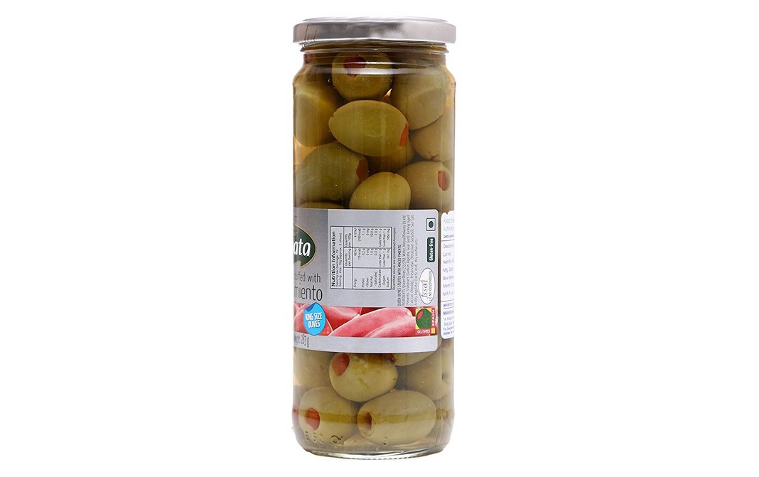Fragata Spanish Olives Stuffed Minced Pimiento   Glass Jar  450 grams